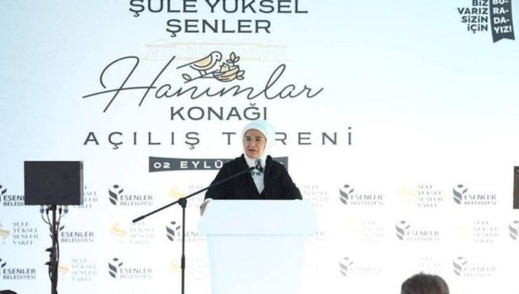 Emine Erdoğan Şule Yüksel Şenler Konağı’nın açılışına katıldı